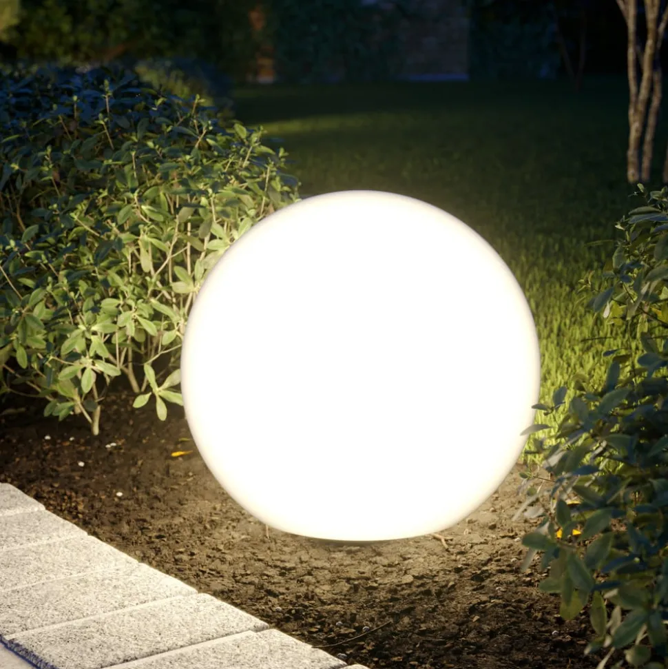 Cumulus M terraslamp, wit, kunststof, Ø 45 cm, IP44