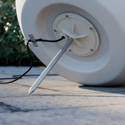 Cumulus M terraslamp, wit, kunststof, Ø 45 cm, IP44