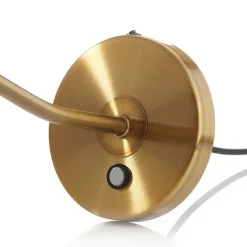 Curtis buigbare LED tafellamp, antiek messing