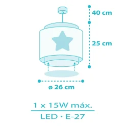 Dalber Baby Dreams hanglamp, blauw