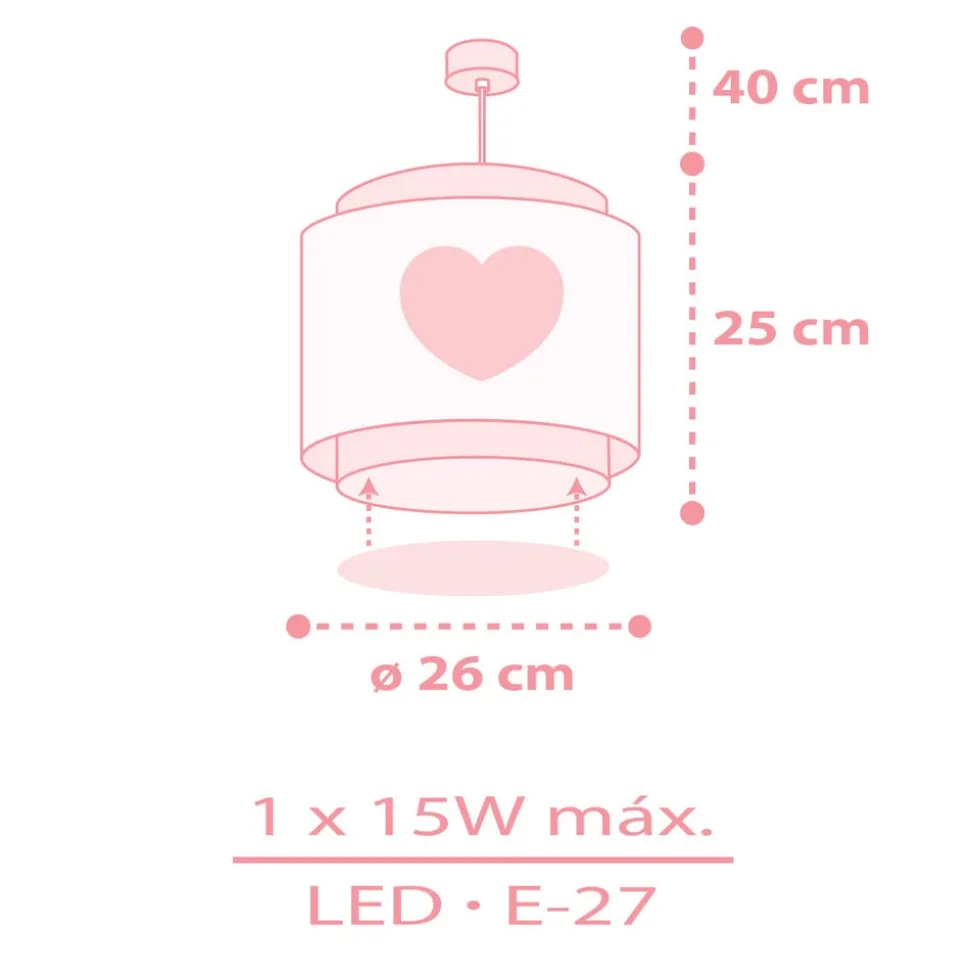 Dalber Baby Dreams hanglamp, pink