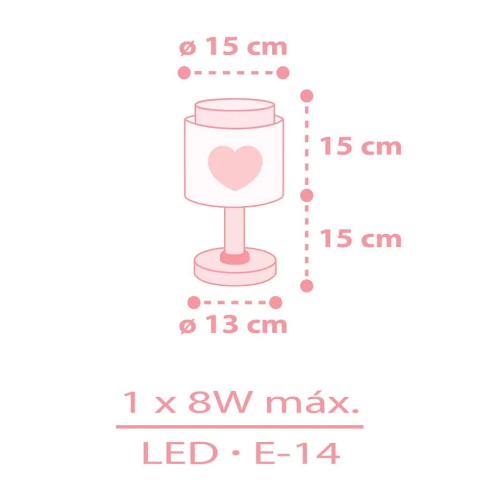 Dalber Baby Dreams tafellamp, pink