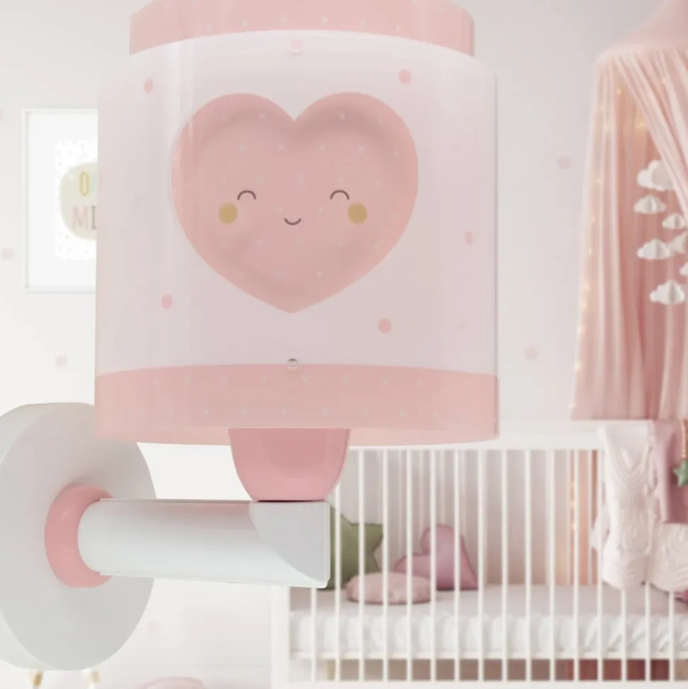 Dalber Baby Dreams wandlamp met stekker, pink