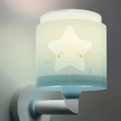 Dalber Baby Dreams wandlamp met stekker, blauw