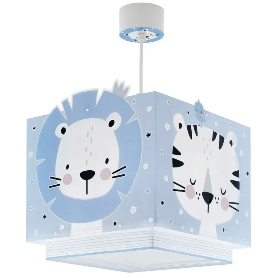 Dalber Baby Jungle kinderkamer hanglamp, blauw