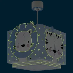 Dalber Baby Jungle kinderkamer hanglamp, blauw
