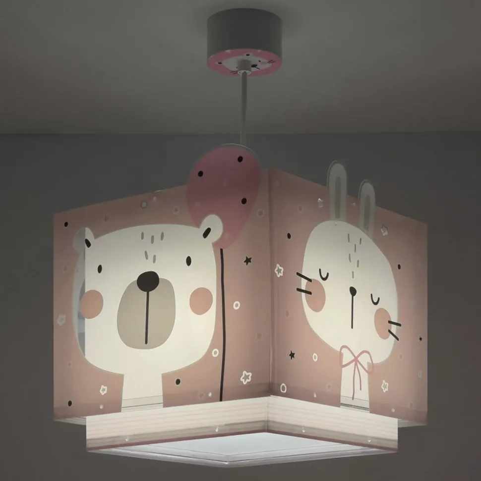 Dalber Baby Jungle kinderkamer hanglamp, roze