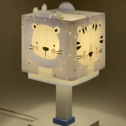 Dalber Baby Jungle kinderkamer-tafellamp, blauw