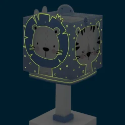 Dalber Baby Jungle kinderkamer-tafellamp, blauw