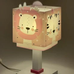 Dalber Baby Jungle kinderkamer-tafellamp, pink