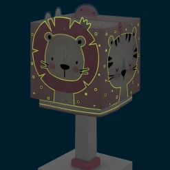 Dalber Baby Jungle kinderkamer-tafellamp, pink