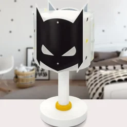 Dalber Dark Hero tafellamp, wit/zwart, hoogte 30 cm