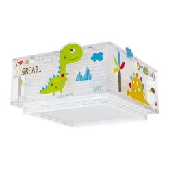 Dalber Dinos kinder-plafondlamp met dinosauriërs