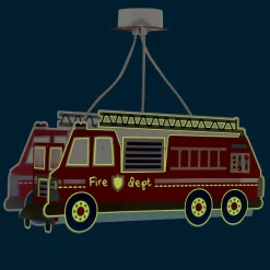Dalber Fire Truck hanglamp, brandweerauto, rood