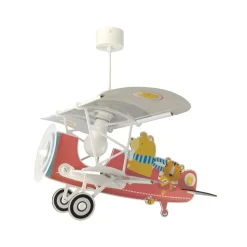 Dalber hanglamp Teddy Plane, kleurrijk, hout/kunststof