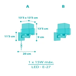 Dalber Happy Jungle wandlamp met kabel/stekker