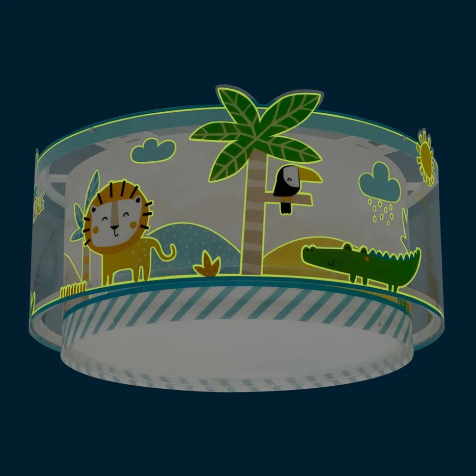 Dalber Little Jungle plafondlamp, junglemotief