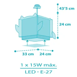 Dalber Little Owl kinder-hanglamp met uilenmotief