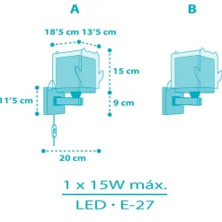 Dalber Little Owl kinder-wandlamp met uilenmotief
