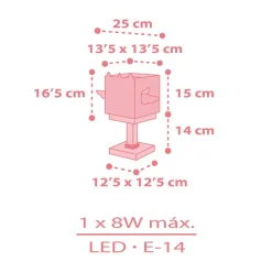 Dalber Little Unicorn kinderkamer-tafellamp