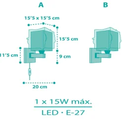 Dalber Mermaids wandlamp met zeemeerminmotief