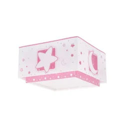 Dalber Moonlight kinderen-plafondlamp 1-lamp pink