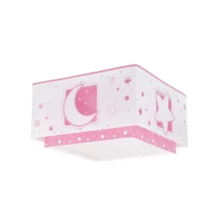 Dalber Moonlight kinderen-plafondlamp 1-lamp pink