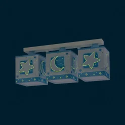 Dalber Moonlight kinderen-plafondlamp 3-lamps