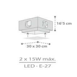 Dalber Moonlight kinderen-plafondlamp 1-lamps