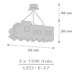 Dalber Nachttrein hanglamp ALS locomotief