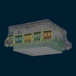 Dalber Nachttrein plafondlamp, locomotief motief