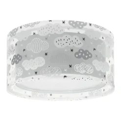 Dalber plafondlamp Cloud Grey, Ø 33 cm, grijs