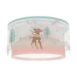 Dalber plafondlamp Loving Deer, met hertenmotief