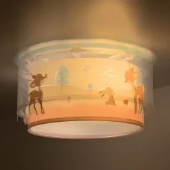 Dalber plafondlamp Loving Deer, met hertenmotief