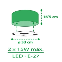 Dalber plafondlamp voetbal