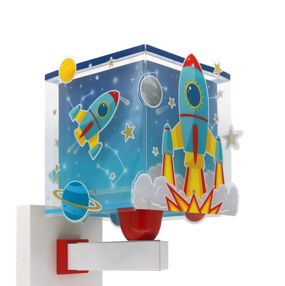 Dalber Rocket kinderkamer-wandlamp met stekker