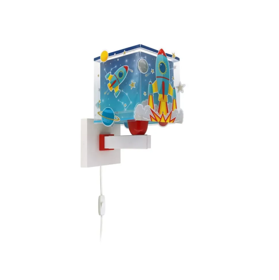 Dalber Rocket kinderkamer-wandlamp met stekker