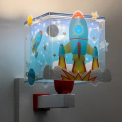 Dalber Rocket kinderkamer-wandlamp met stekker