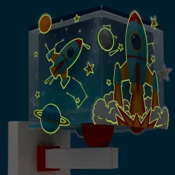 Dalber Rocket kinderkamer-wandlamp met stekker