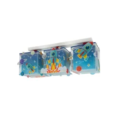 Dalber Rocket plafondlamp 3-lamps voor kinderen