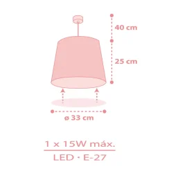 Dalber Star Light hanglamp voor kinderen roze