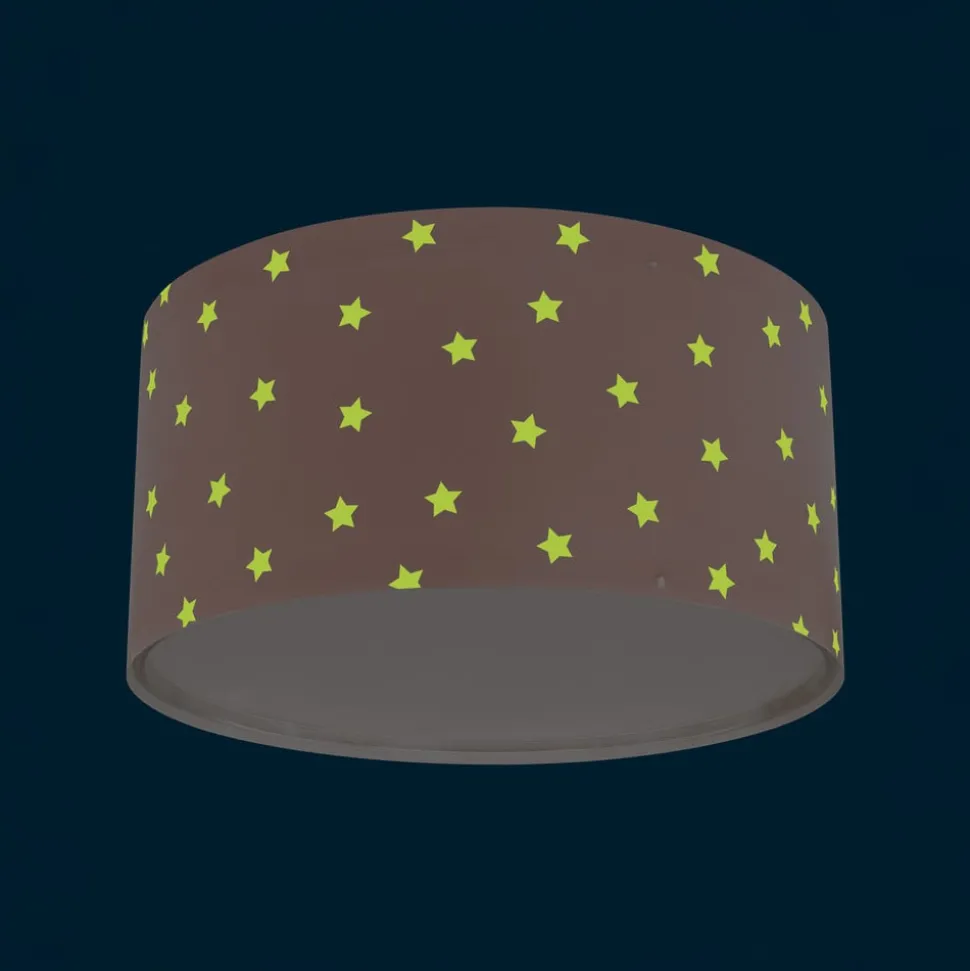 Dalber Star Light plafondlamp voor kinderen roze