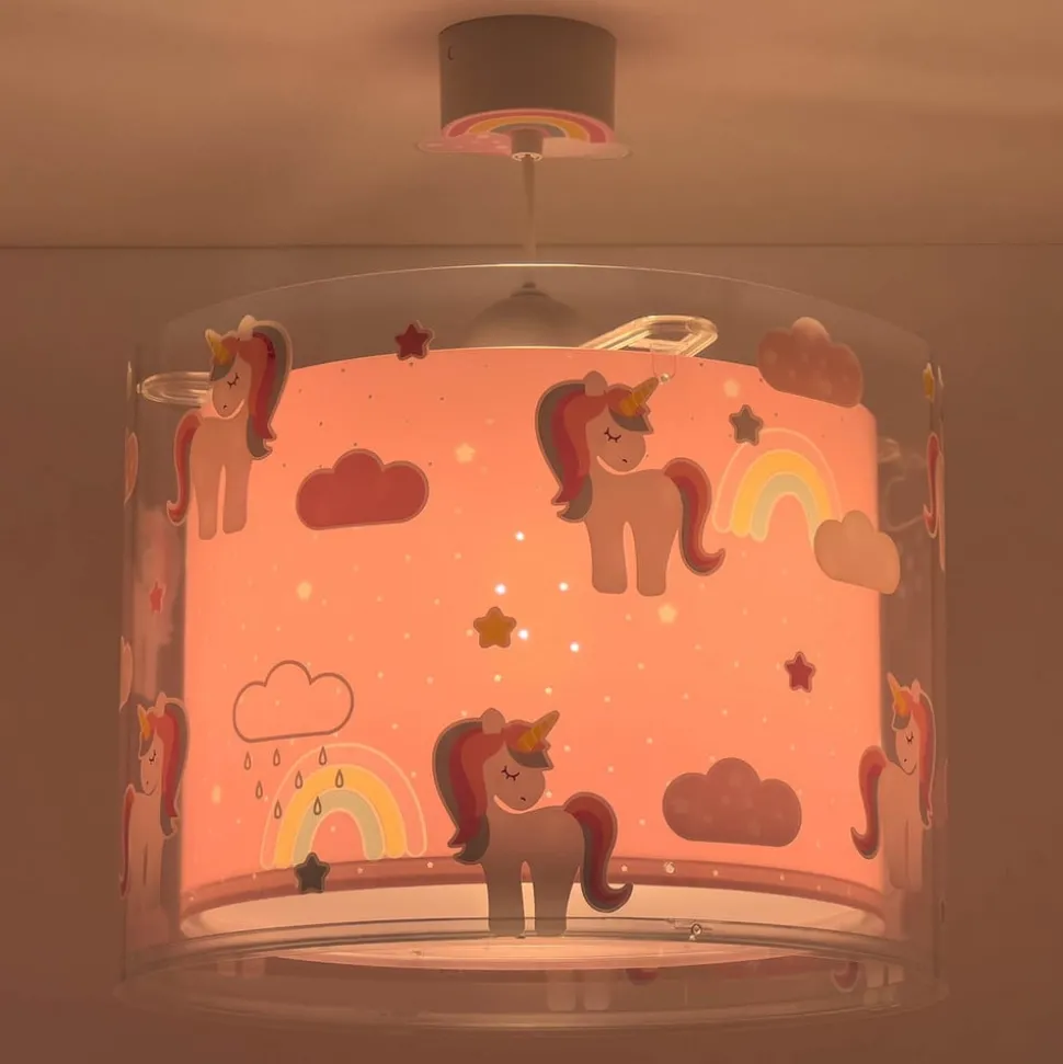 Dalber Unicorns kinder-hanglamp met eenhoornmotief