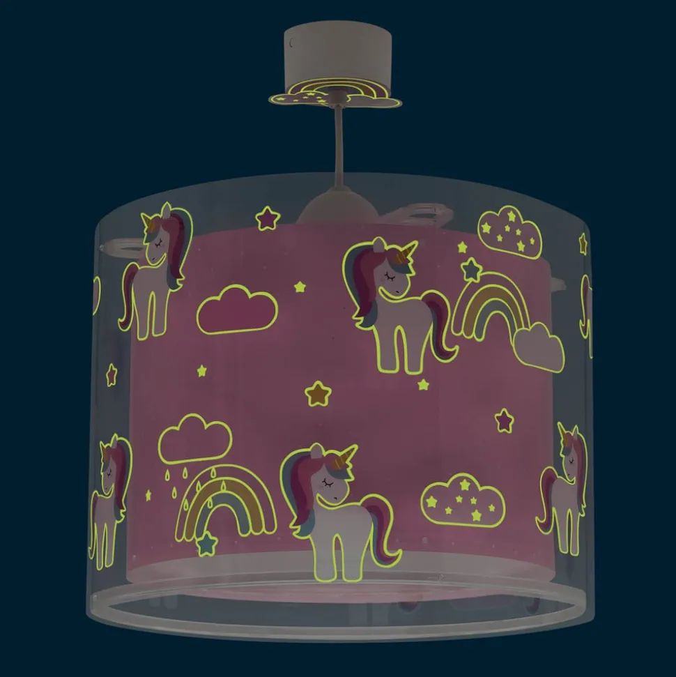 Dalber Unicorns kinder-hanglamp met eenhoornmotief