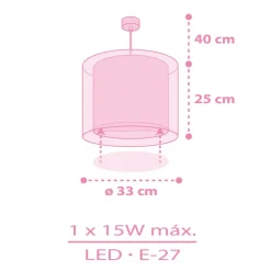 Dalber Unicorns kinder-hanglamp met eenhoornmotief