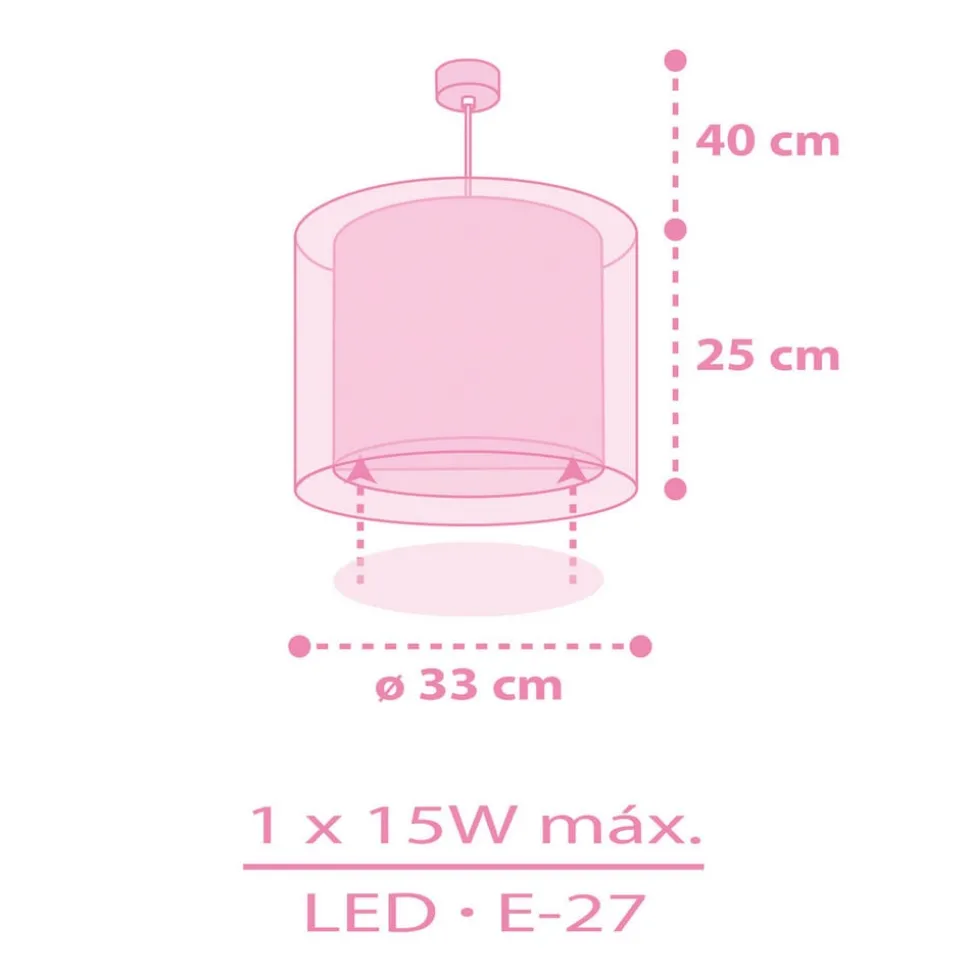 Dalber Unicorns kinder-hanglamp met eenhoornmotief