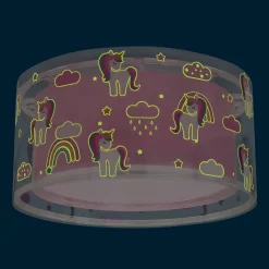 Dalber Unicorns plafondlamp eenhoornmotief 1-lamps