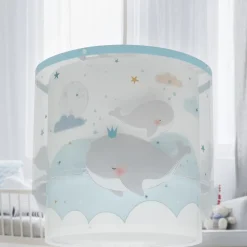 Dalber Whale Dreams hanglamp, blauw