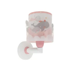 Dalber Whale Dreams wandlamp, pink