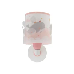 Dalber Whale Dreams wandlamp, pink